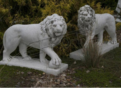 Löwe Gartenfigur Terrassen Garten Skulptur Figuren Skulpturen